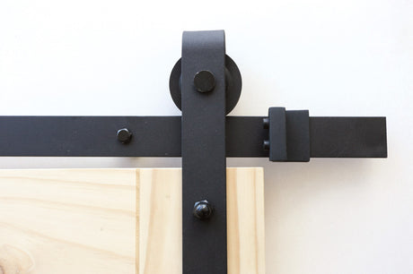 Side Mount No Joint Sliding Barn Door Hardware (B02)