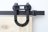 Horseshoe Side Mount No Joint Sliding Barn Door Hardware(B04)