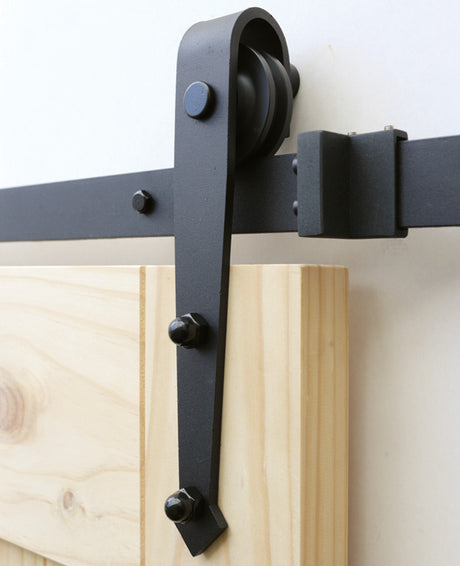  Arrow Side Mount No Joint Sliding Barn Door Hardware(B06)