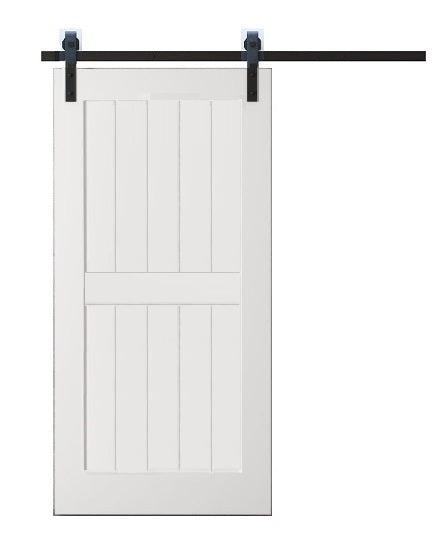 Mid bar White Painted Barn Door (BD001/3W)