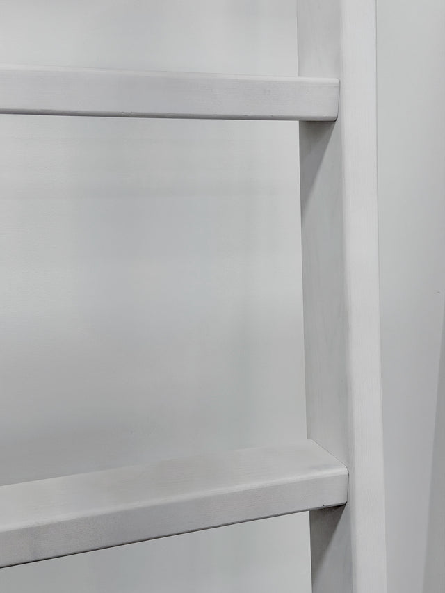 Library Ladder SolidWood Ladder White (LD-BRH White)