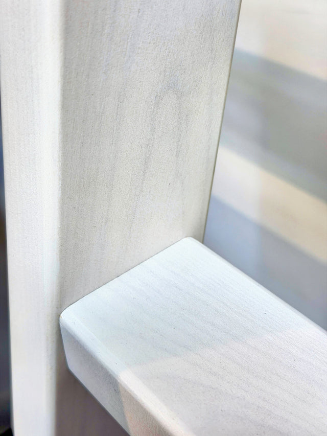 Library Ladder SolidWood Ladder White (LD-BRH White)